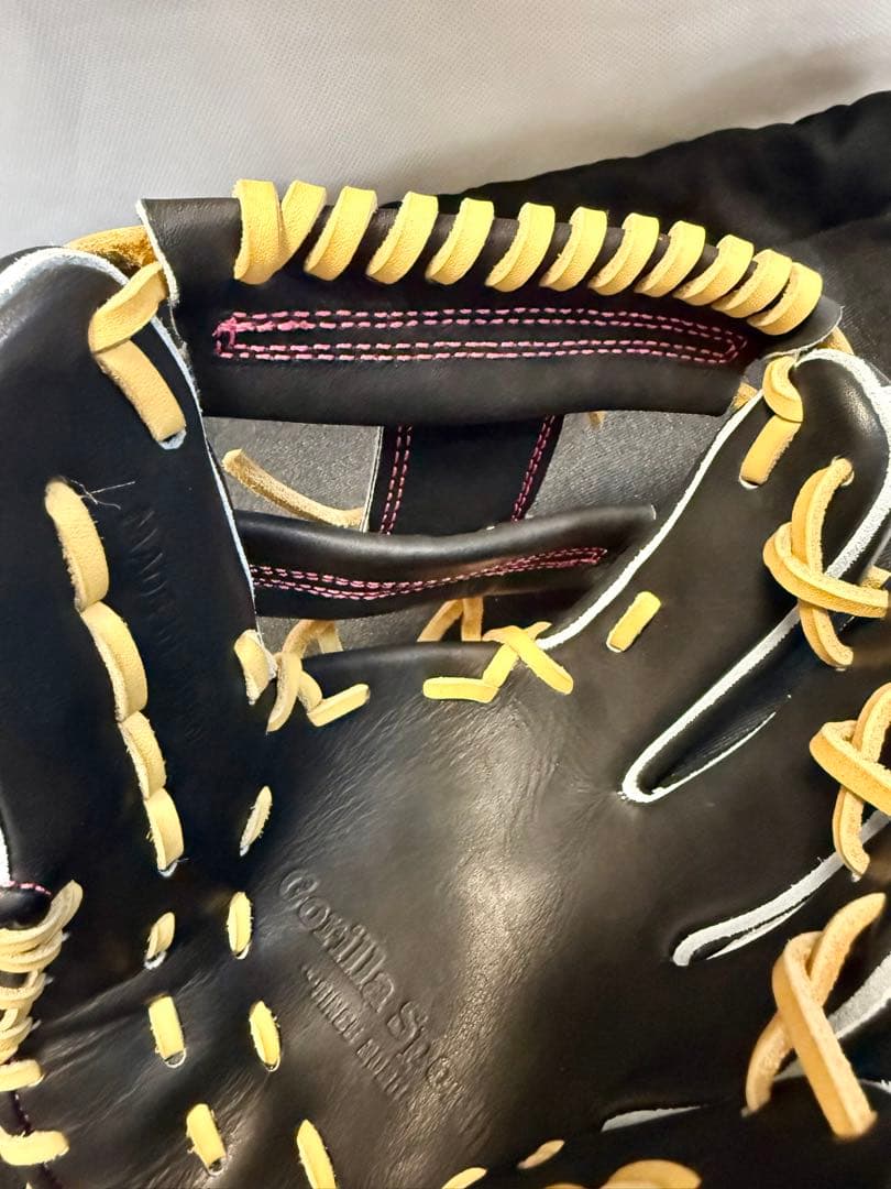 GS 軟式仕様少年用 子ゴリラ型 ゴリラブラック即戦力型付け済み新品