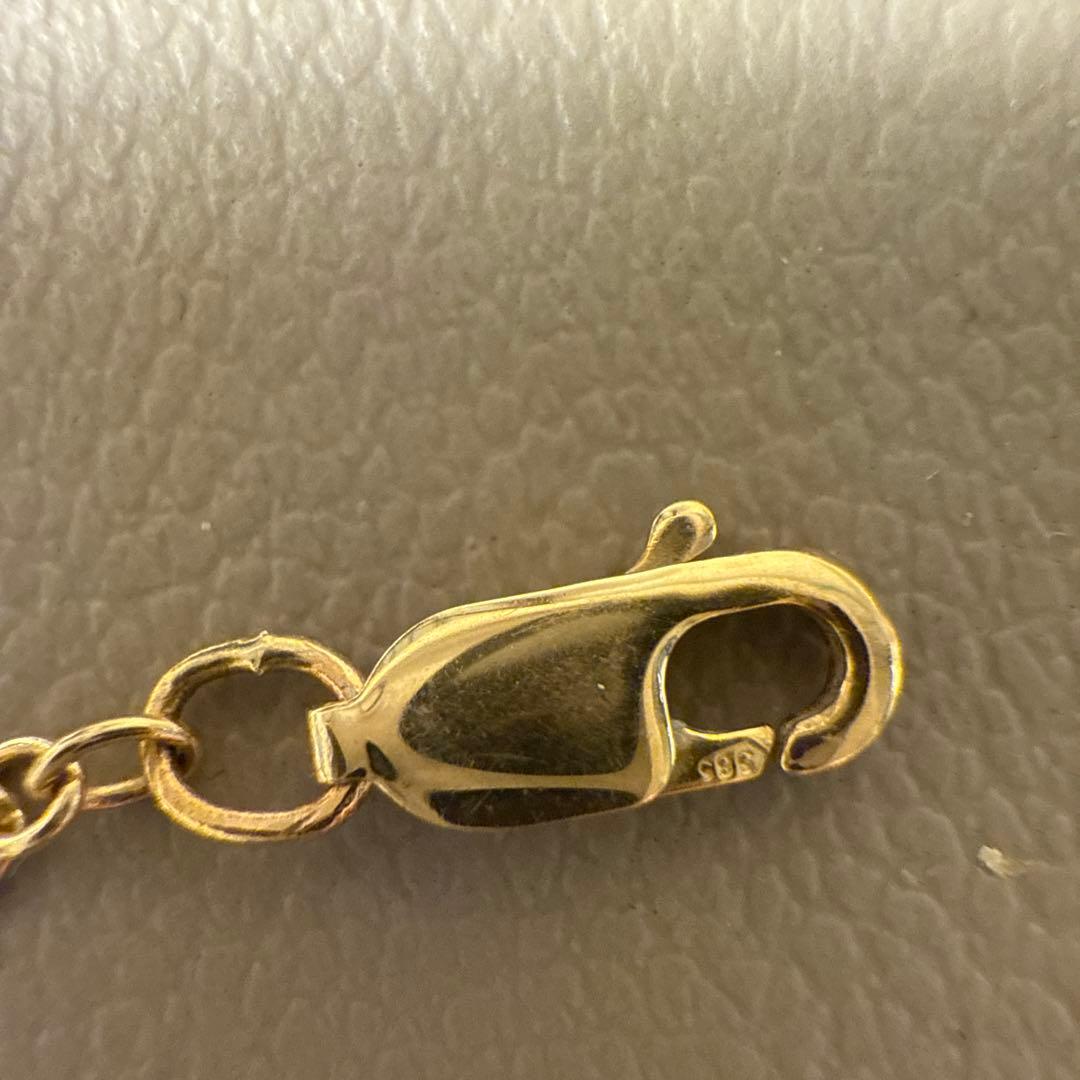 【14K】ハワイアンジュエリー　アンクレット　ハイビスカス【美品】