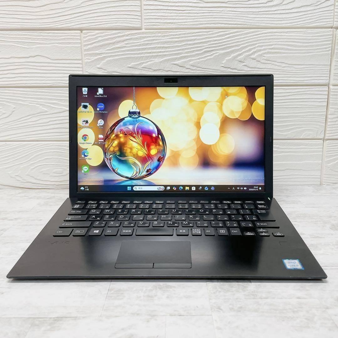 超軽量✨高性能8世代 ノートパソコン SSD VAIO カメラ A4 持ち運び