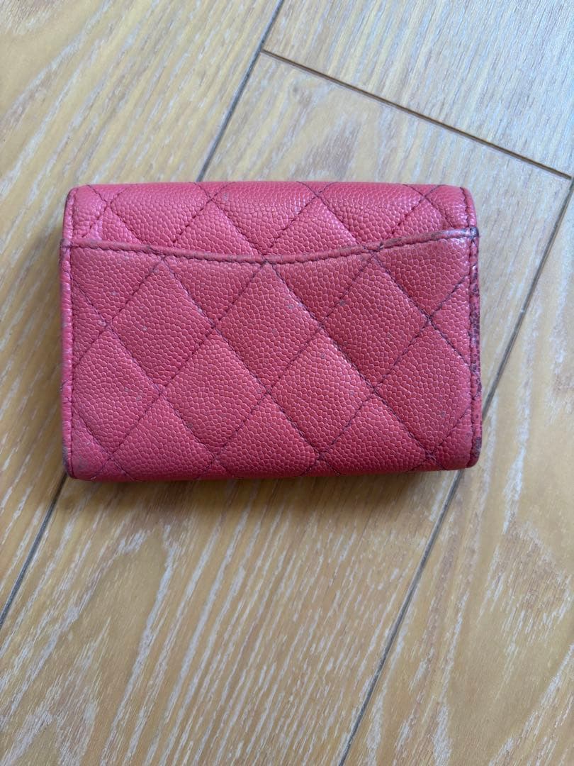 CHANEL キルティング ピンクキーケース