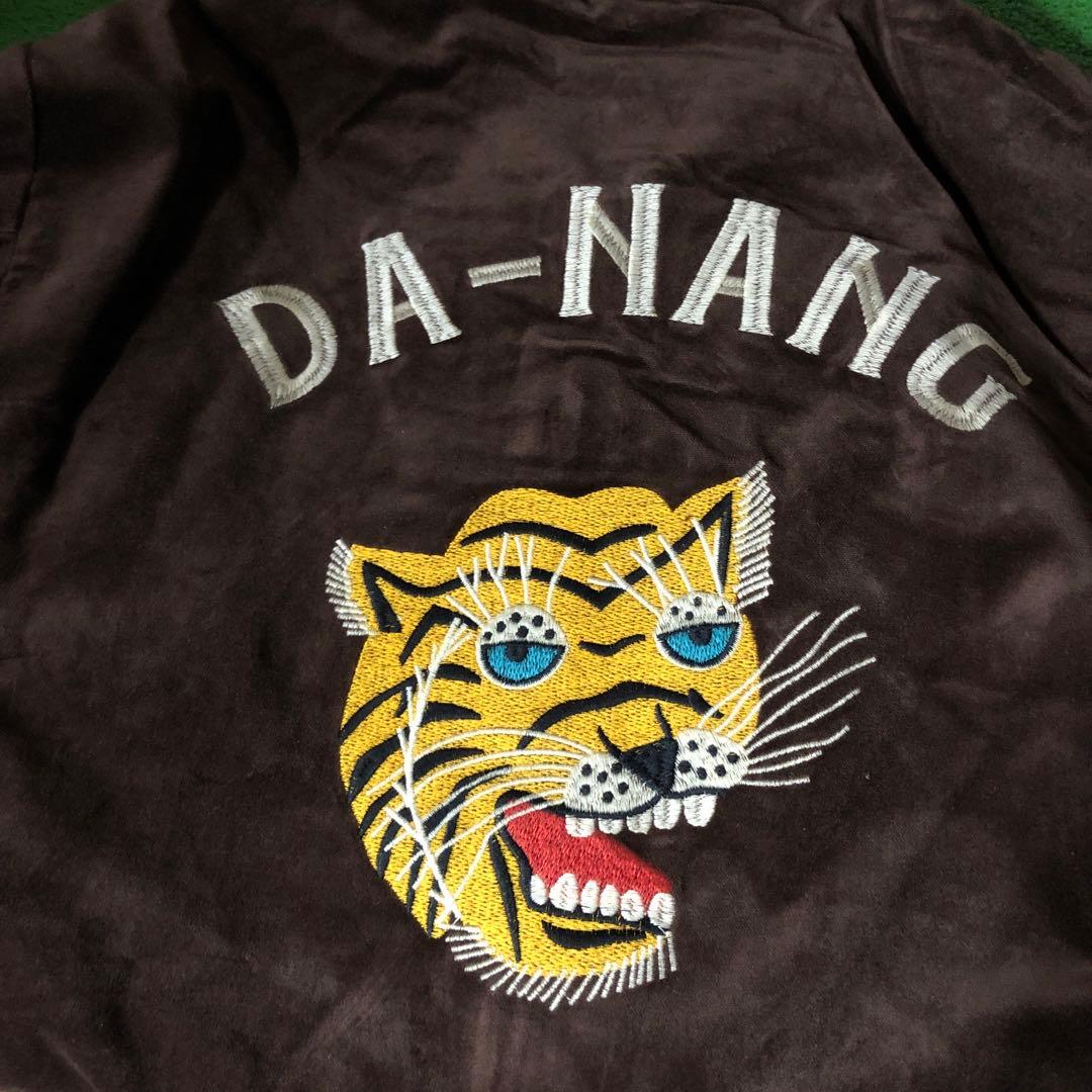 ヒューストン ベトジャン ベトナムジャケット ベロア 別珍 虎 トラ XL LL