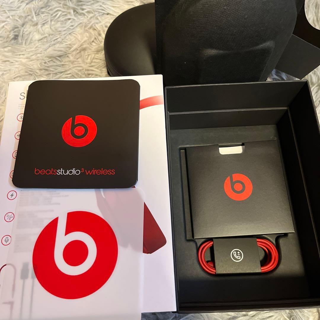 Beats Studio3 ワイヤレスヘッドホン レッド