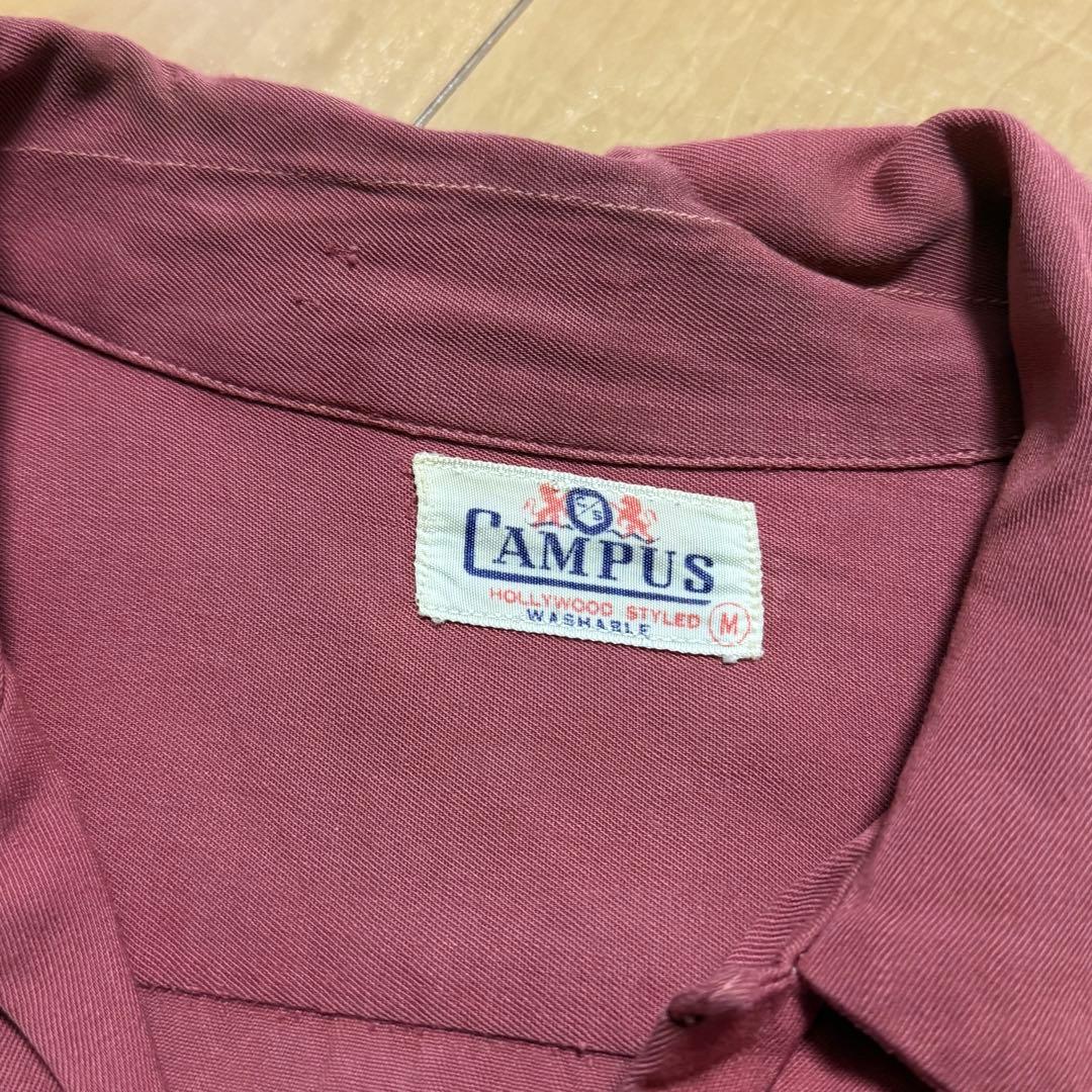 50's campus rayon shirt レーヨンシャツ