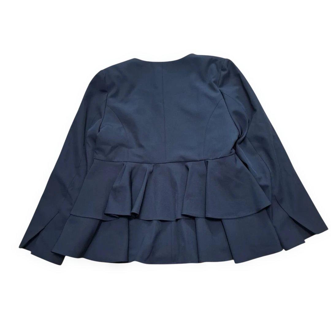 ルイルエブティック　3L ノーカラーフリルペプラムスリムパンツスーツ