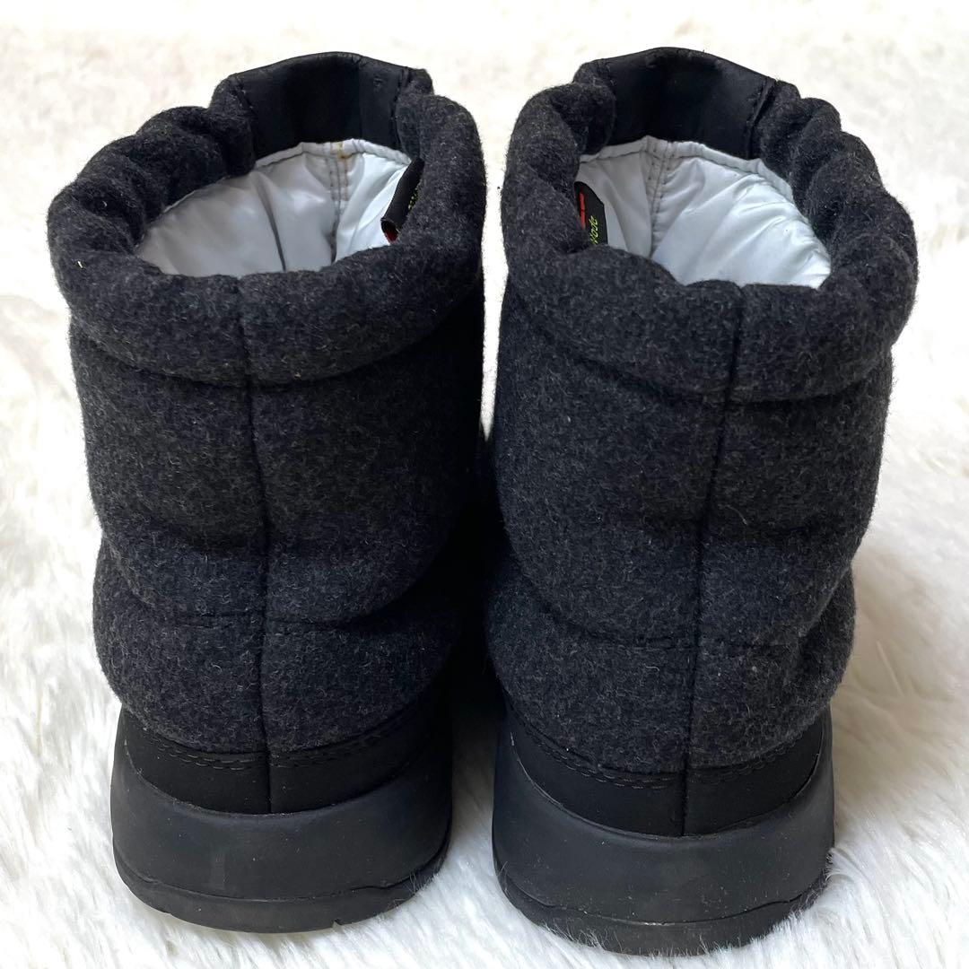 美品 ノースフェイス ヌプシブーツ ウール V ショート 23cm 撥水 保温