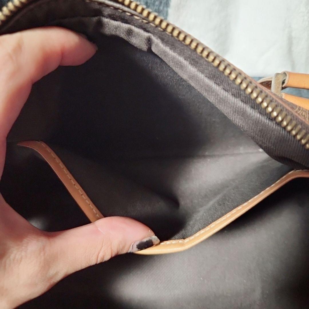 セリーヌ ミニボストンバッグ ブラウンベージュ マカダム CE00/12