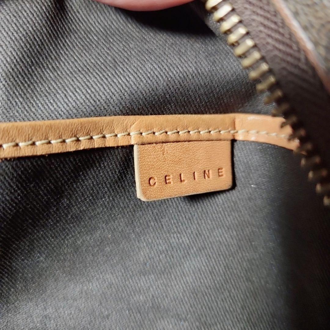 セリーヌ ミニボストンバッグ ブラウンベージュ マカダム CE00/12