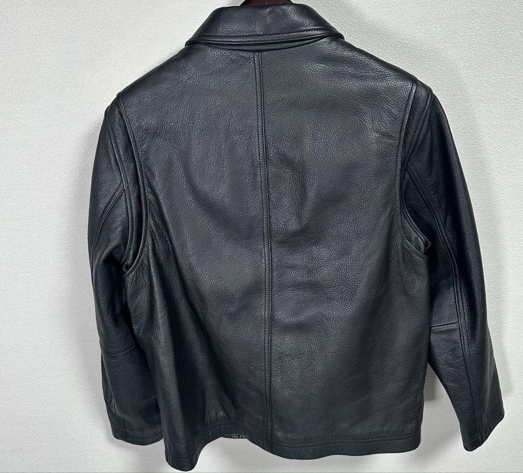 00s Eddie Bauer レザージャケット 黒 アメカジ　バイカー