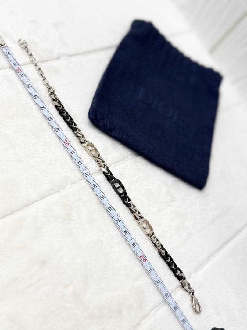 極美品 Dior ディオール メンズ CDアイコン チェーンリンク ブレスレット