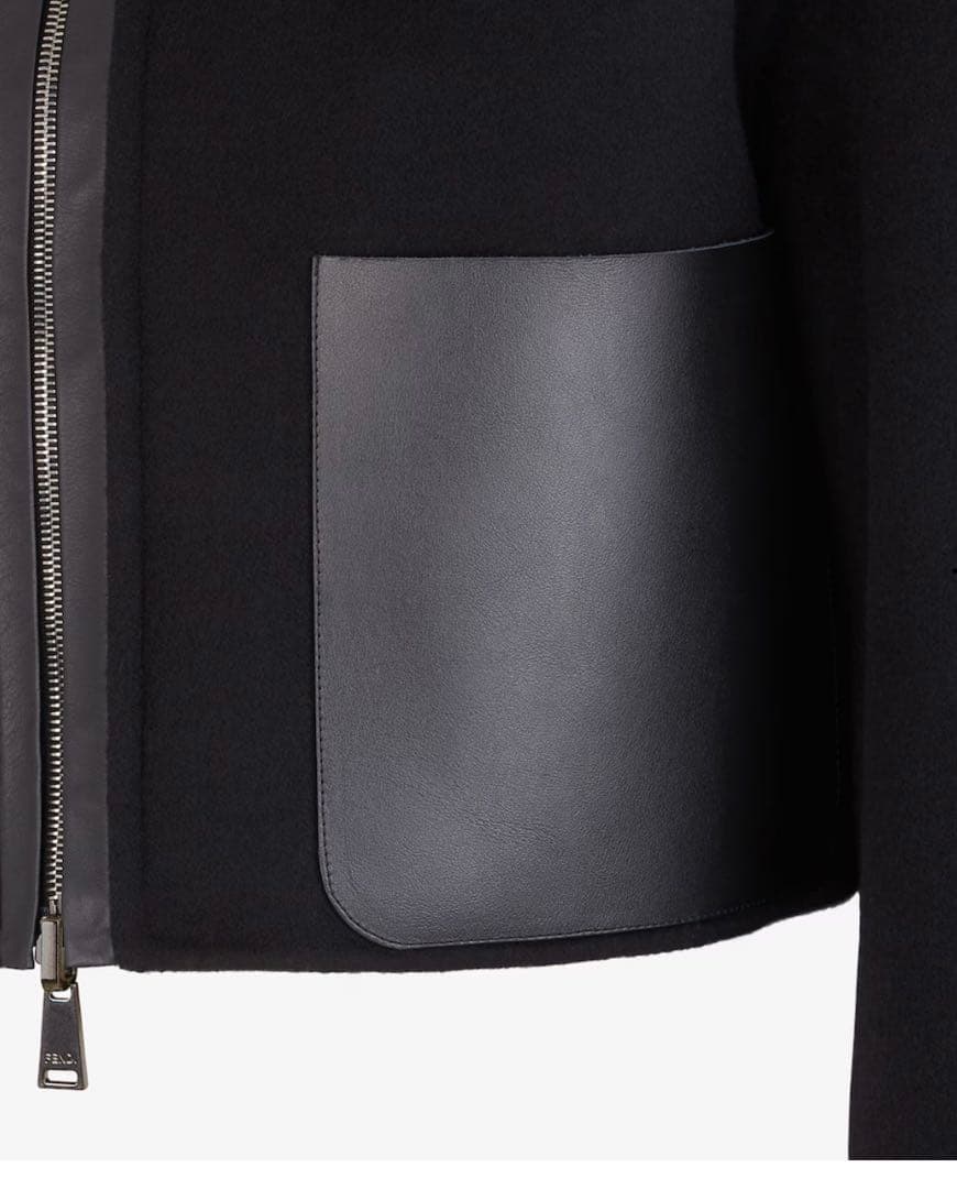 FENDI フェンディ　ブラックウールジャケット　リバーシブル 38 美品