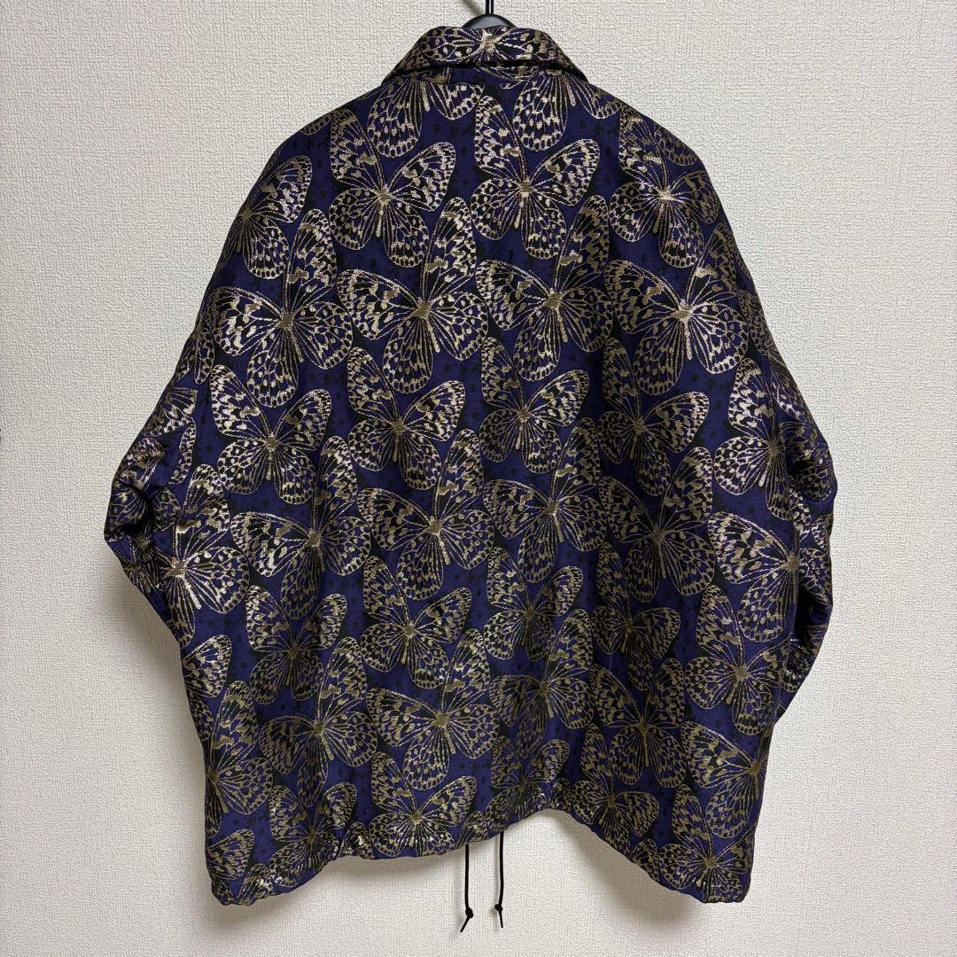 ニードルス パピヨン総柄ジャガードコーチジャケット