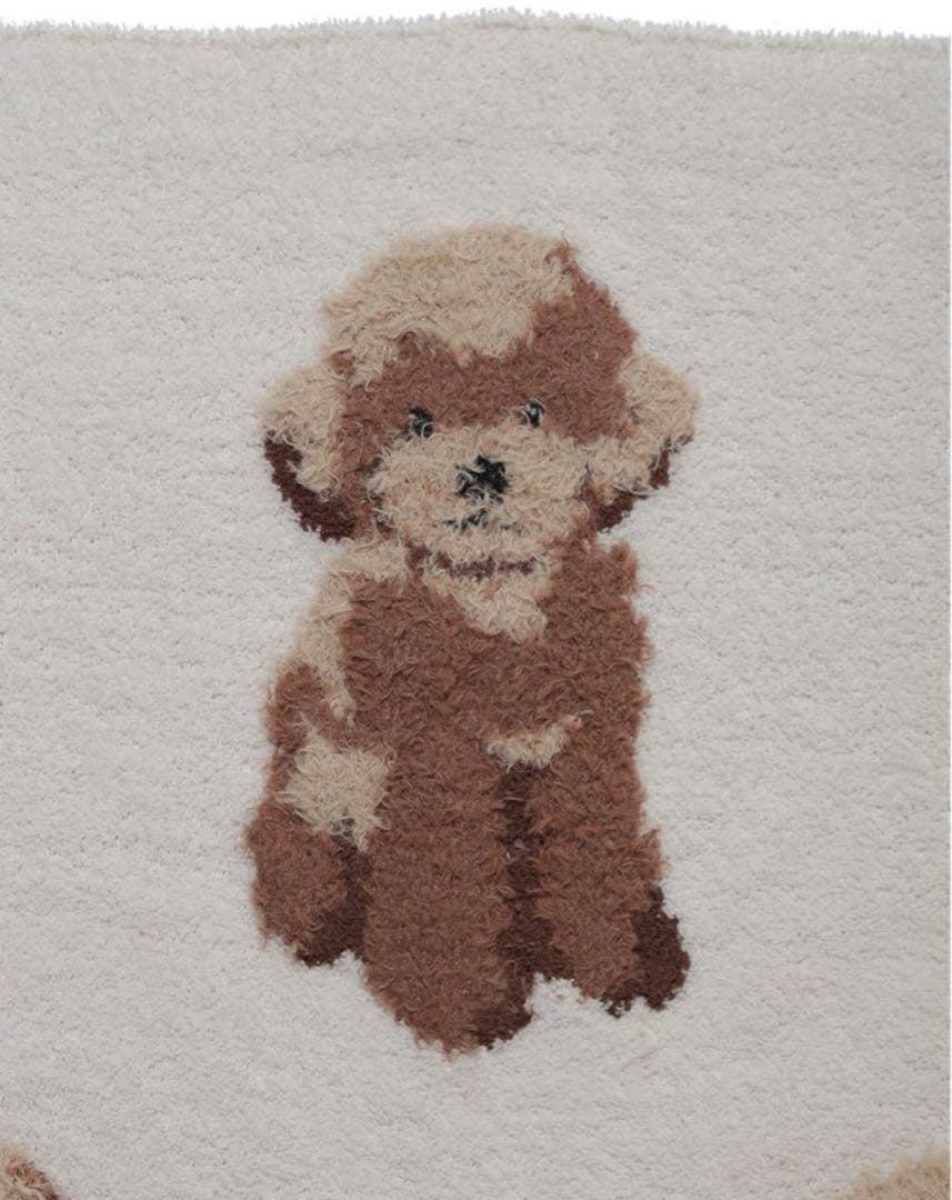 gelatopique トイプードル ジャガード ブランケット