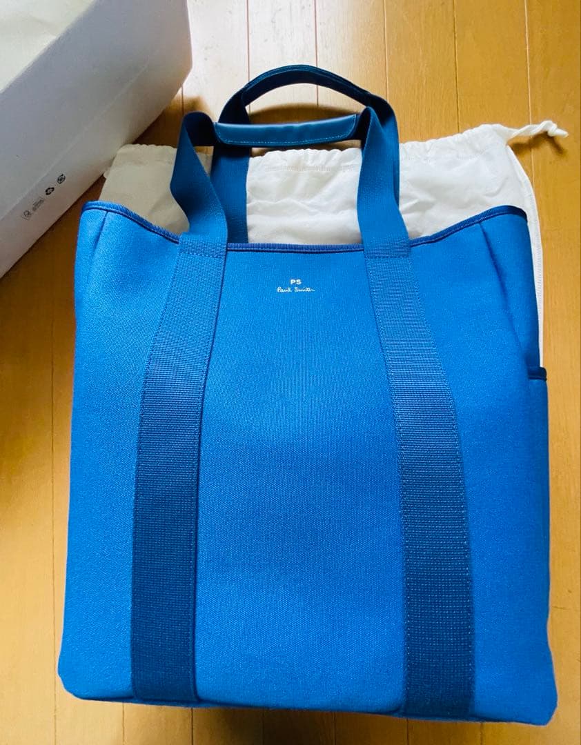 Paul Smithコアオーガニックコットン トートバッグ M ブルー