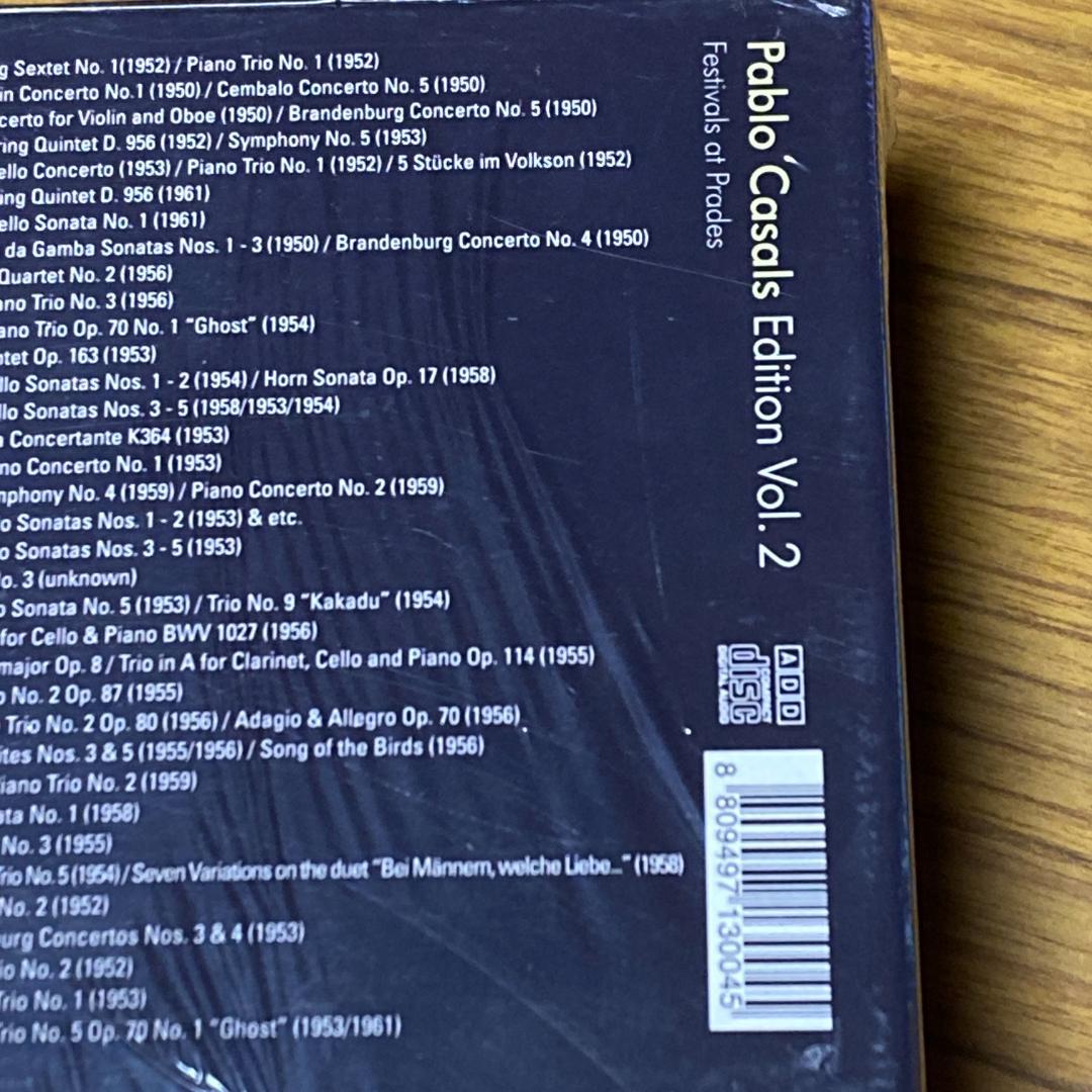 新品未使用　Pablo Casals Edition 　1＆2　【M33】