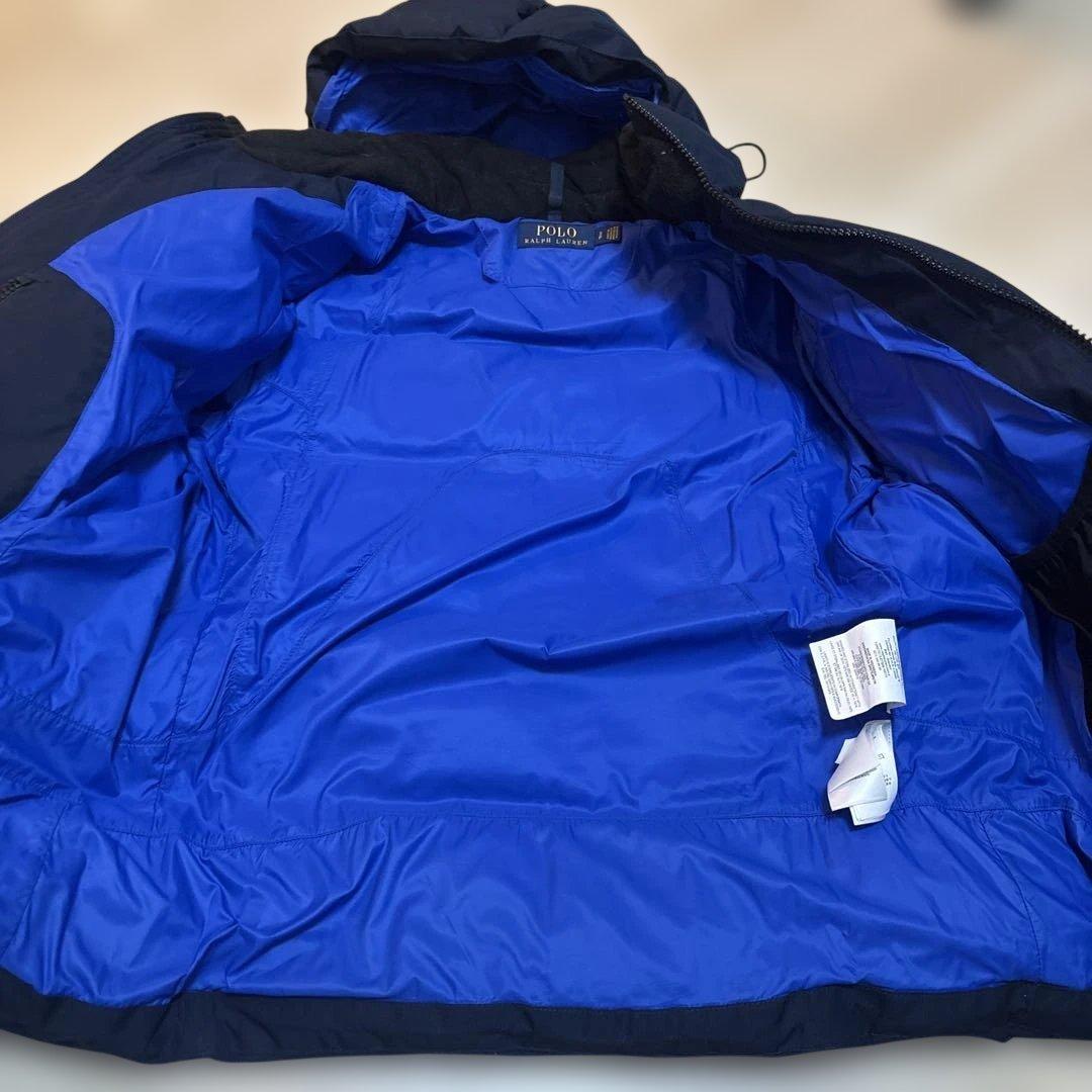 【美品】polo ralph laurenラルフローレン　ダウン　紺×青