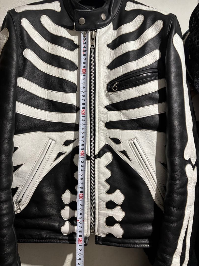 vanson スケルトンデザイン レザージャケット 36