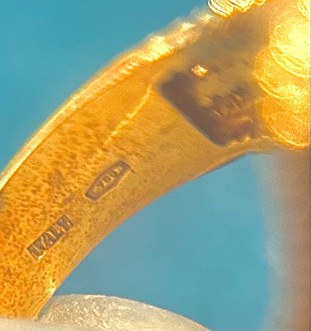 K18 ダイヤ　リング　Vergano(Itary)