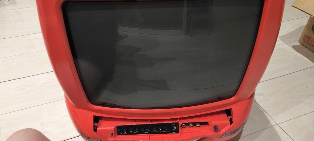 カーズ　ブラウン管型テレビ　DVDプレイヤー付き　動作未確認　インテリアとして！