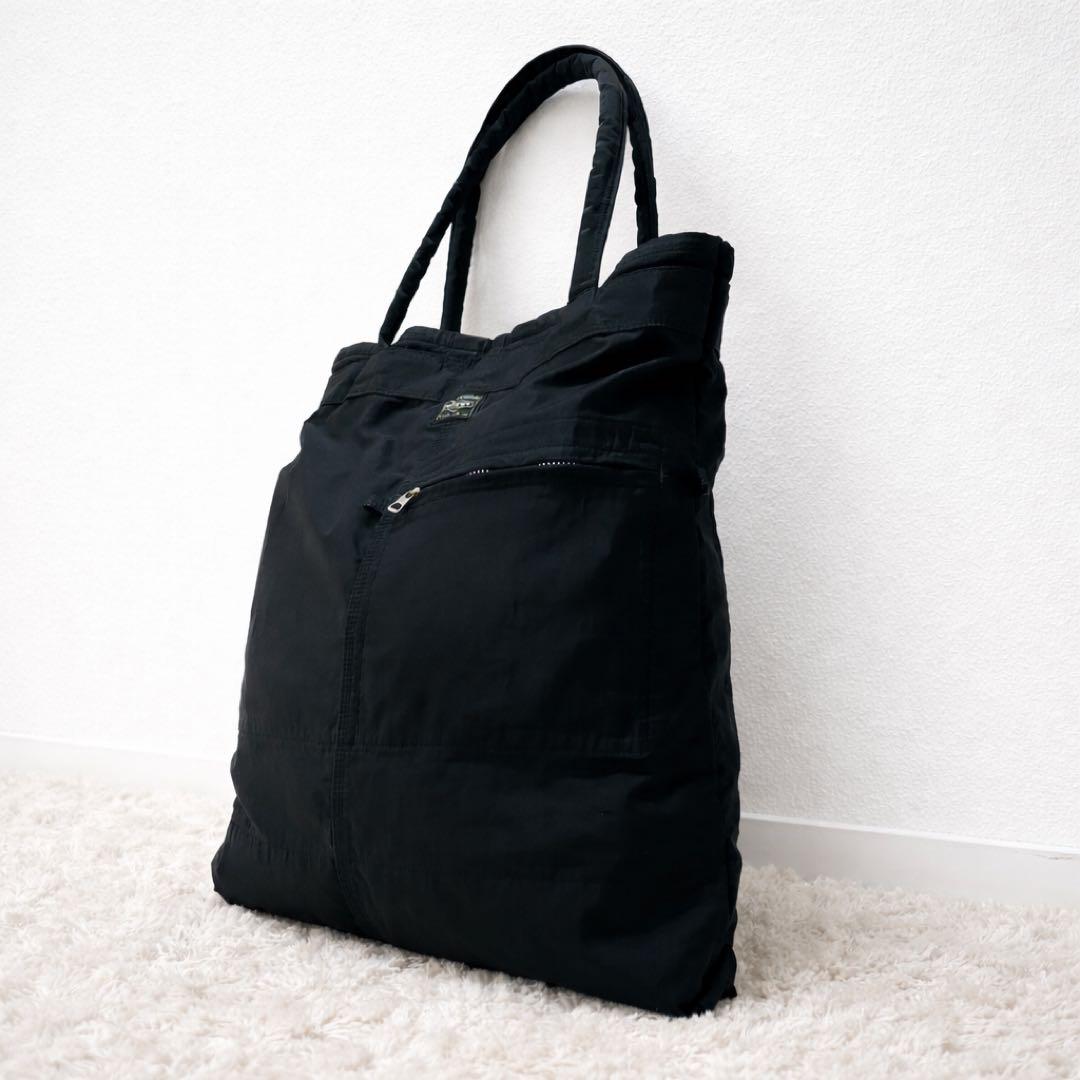 samurai55 ポーター マイル 縦型トートバッグ ナイロン 洗い加工