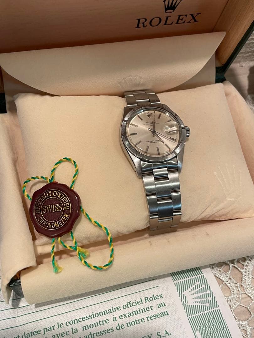 ROLEX オイスターパーペチュアルデイトシルバー1501 41番台アンティーク