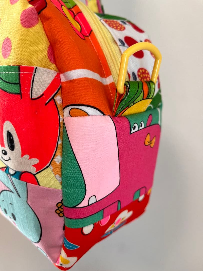 昭和レトロ ボストンバッグ カラフル