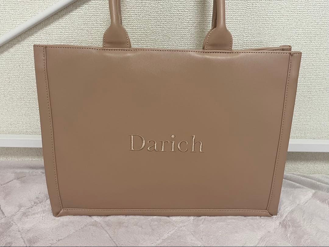 Darich ダーリッチ ロゴレザートートバッグ ピンク