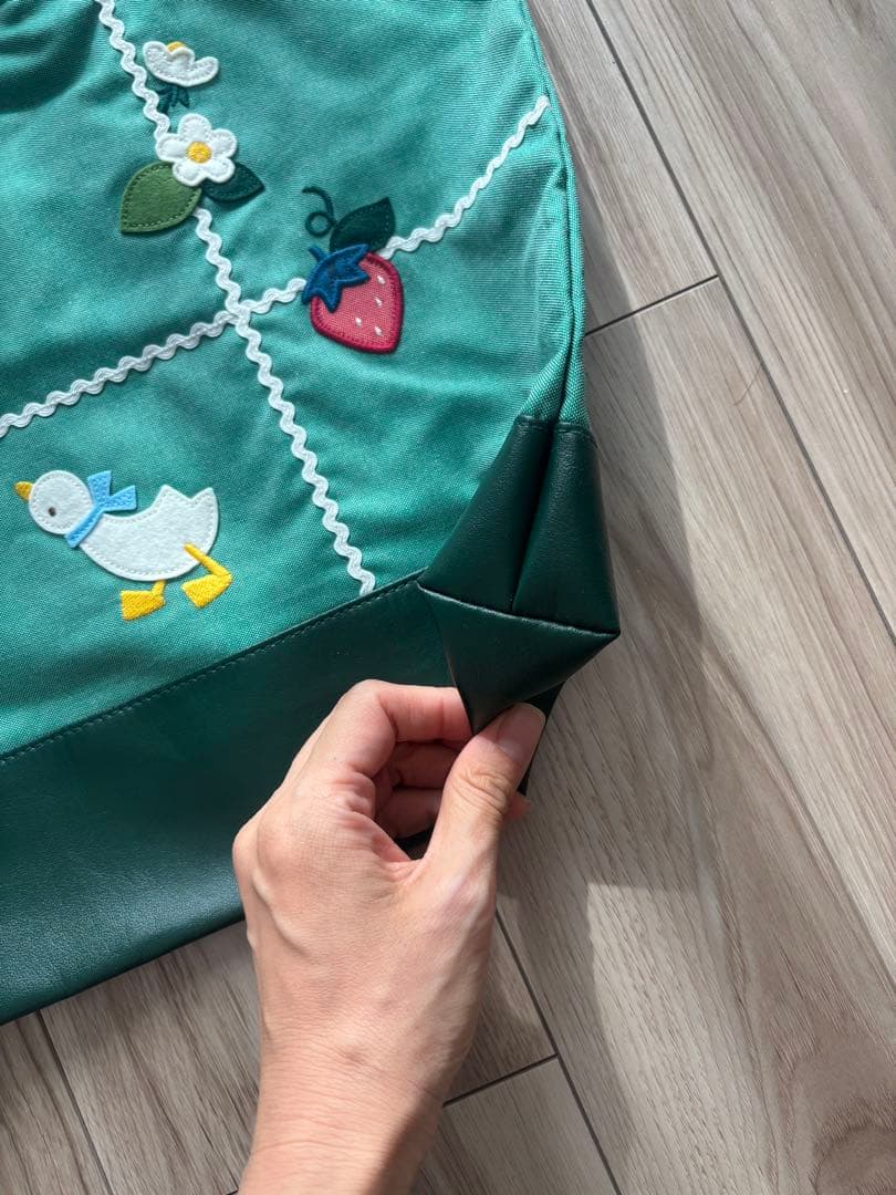 新品！familiar ファミリア　レッスンバッグ　デニムバッグ