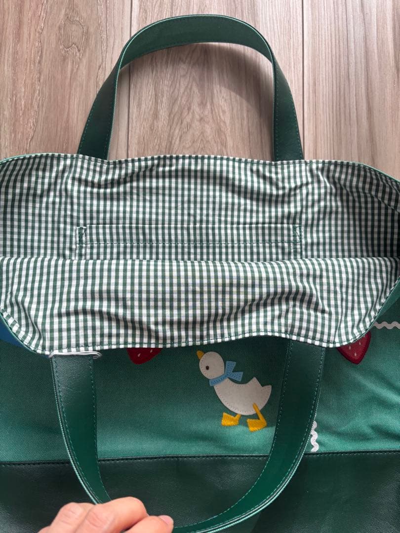 新品！familiar ファミリア　レッスンバッグ　デニムバッグ