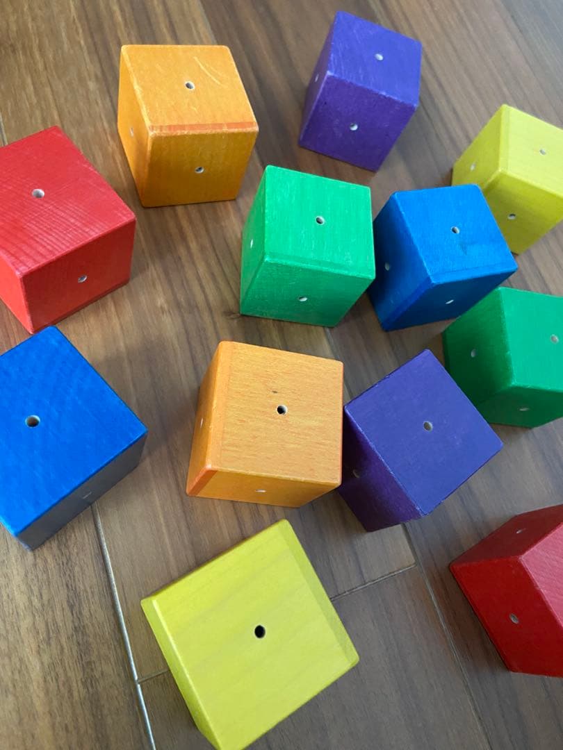 ジーナ SINA ベビーキューブ はじめてのつみき 知育玩具 木製玩具