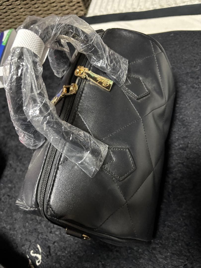 Rady ブラック キルティング ボストンバック