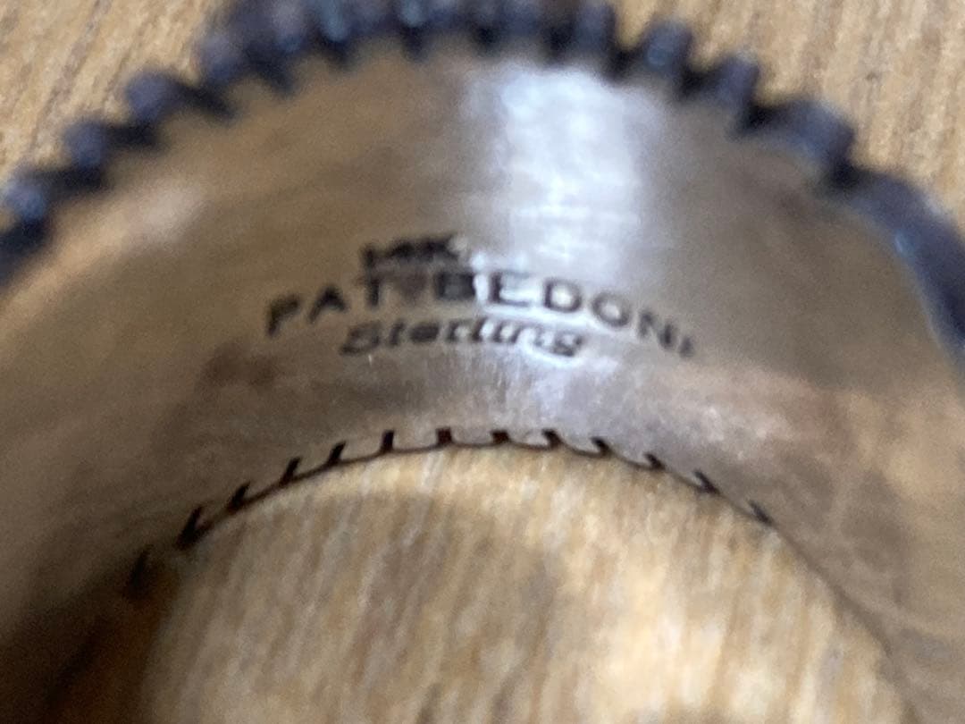 希少　ナバホリング　パトリシアペドニー　14K アパッチブルーターコイズ　リング