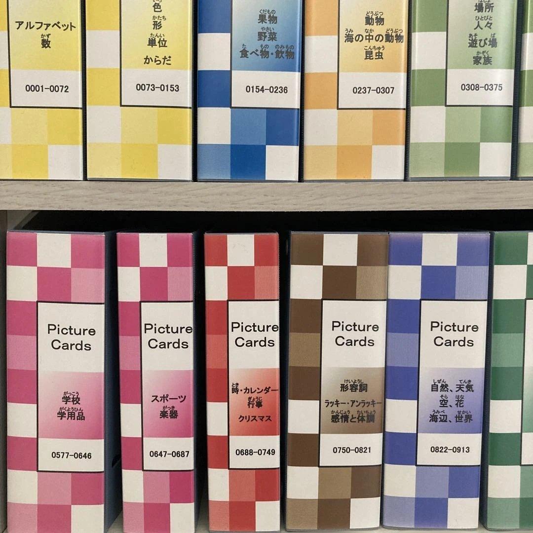 【ペッピーキッズクラブ】収納ファイル・DVD・ピクチャーカード1045枚セット