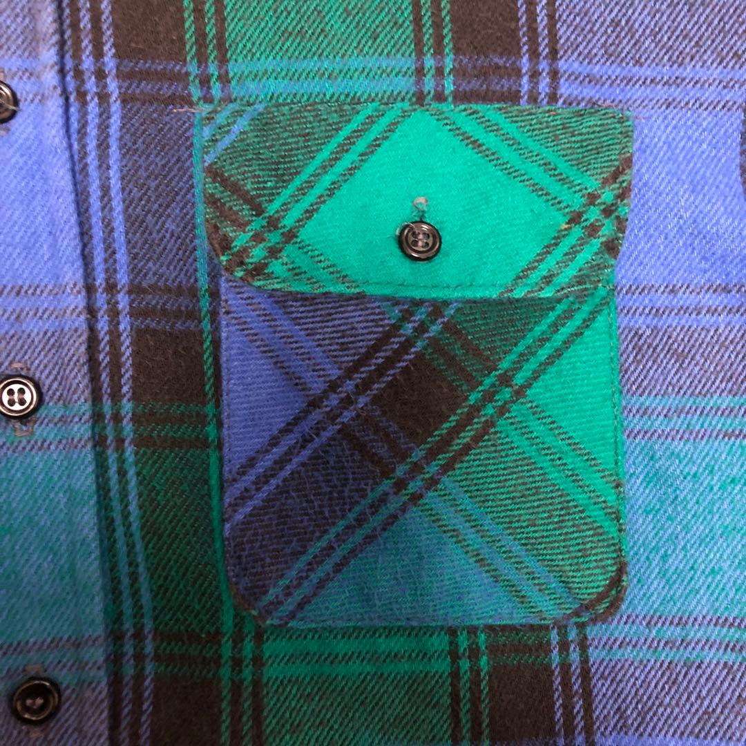 80’s FIVE BROTHER L/S Flannel Shirts:L