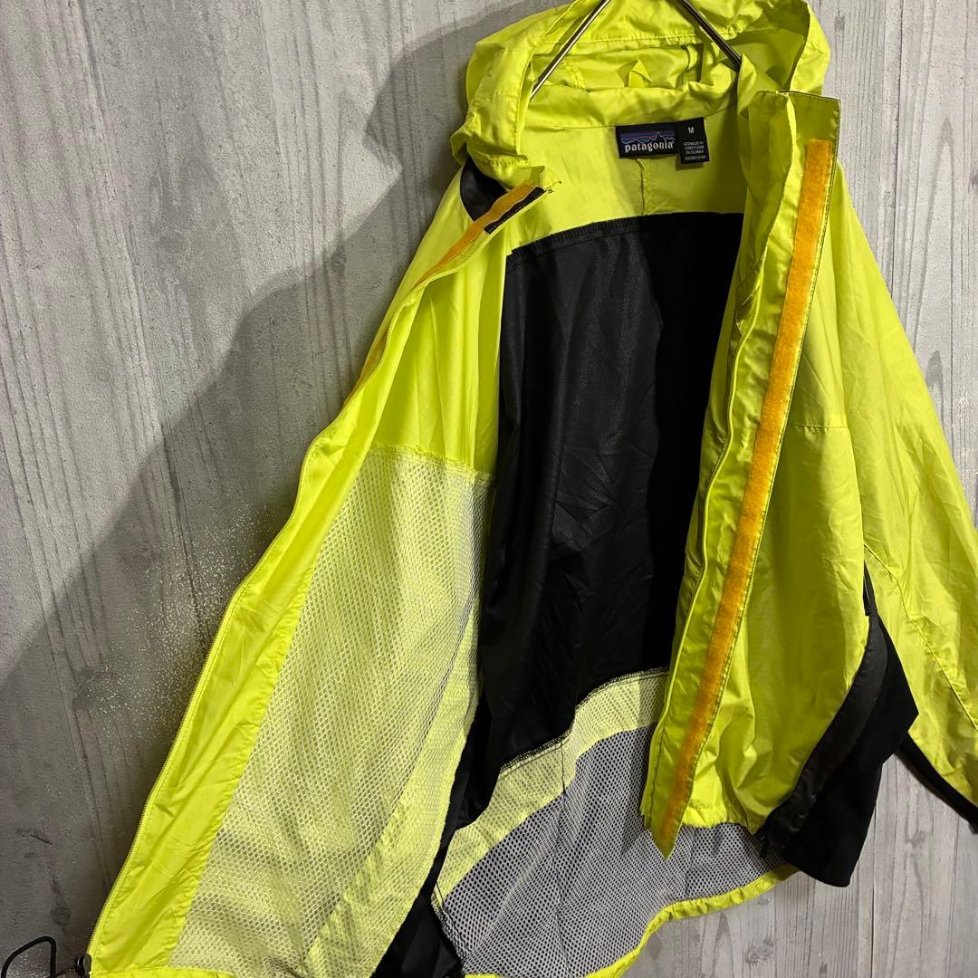 【最高カラー/00s】パタゴニア　刺繍ロゴ入　シェルジャケット　M