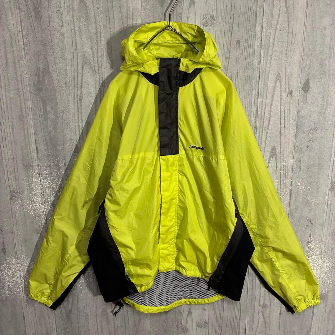 【最高カラー/00s】パタゴニア　刺繍ロゴ入　シェルジャケット　M