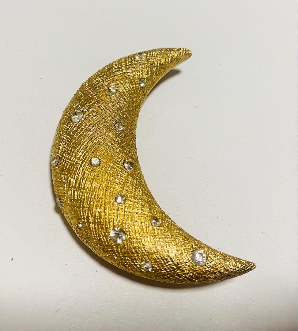 ア*ト様 Christian Diorブローチ ゴールド 月 三日月 ヴィンテー
