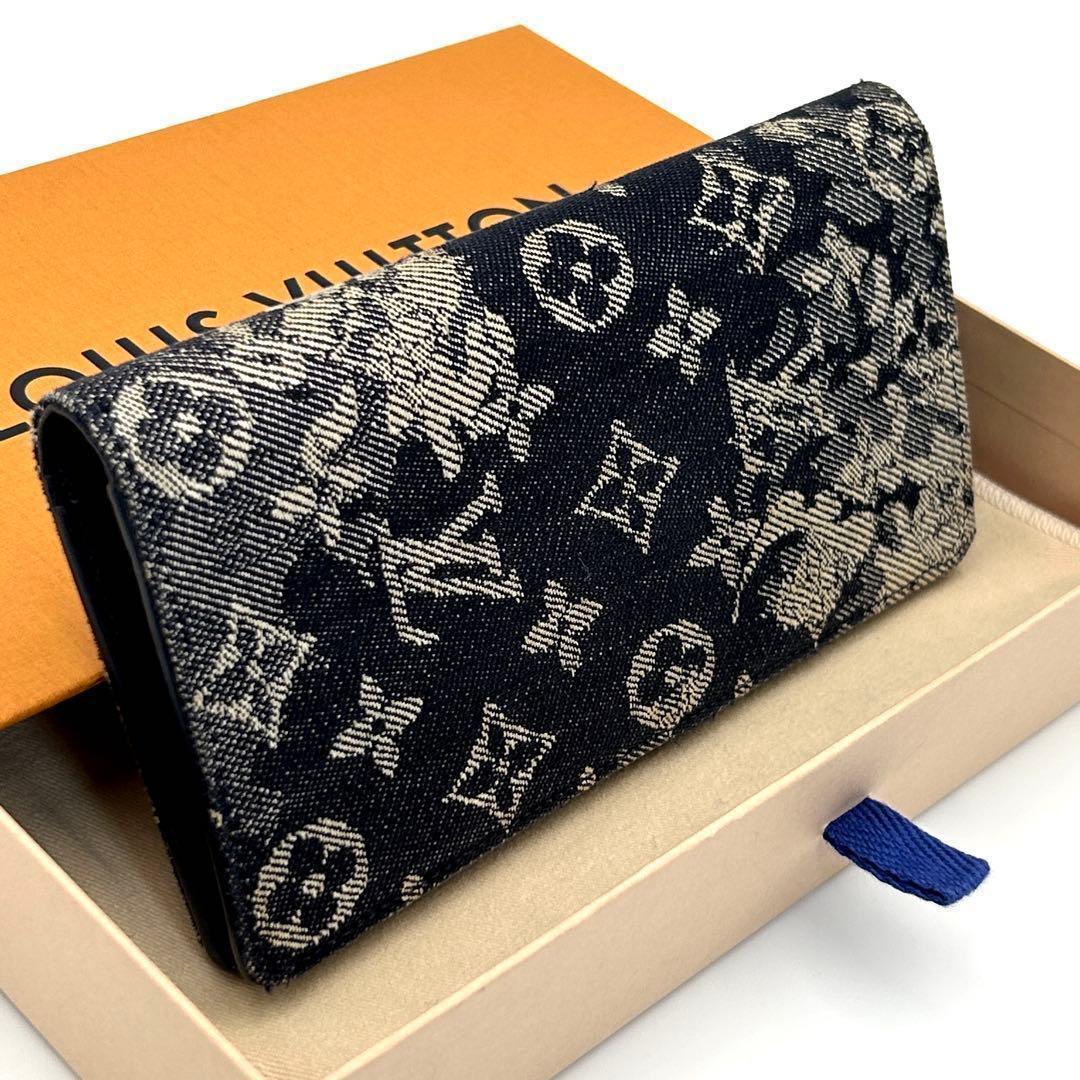 【美品】ルイヴィトン ブラザ 長財布 タペストリー デニム メンズ 希少