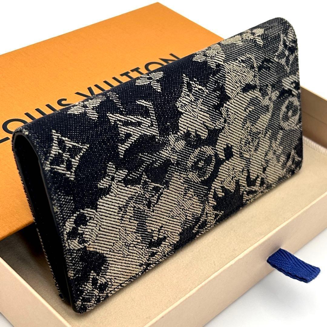 【美品】ルイヴィトン ブラザ 長財布 タペストリー デニム メンズ 希少