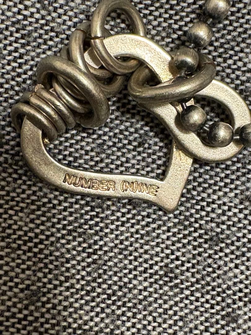 初期 ナンバーナイン number nine ハート涙 ネックレス