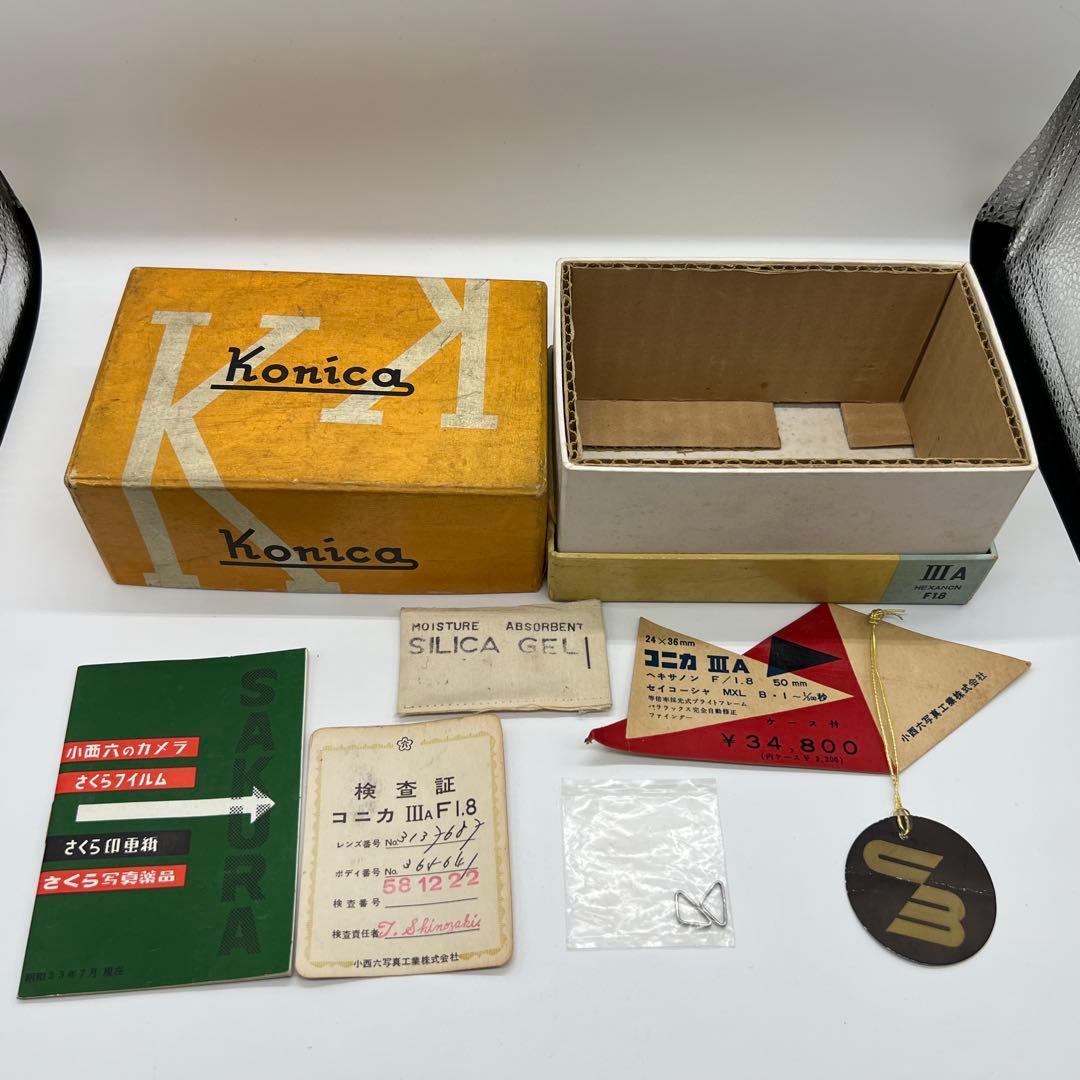 希少元箱あり　Konicaコニカ IIIA Hexanon 50mm F1.8