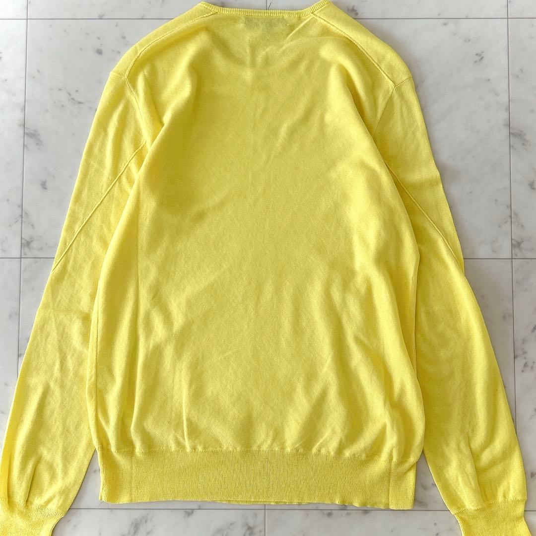 美品 ドゥロワー コットン ハイゲージ ニットプルオーバー イエロー サイズ2