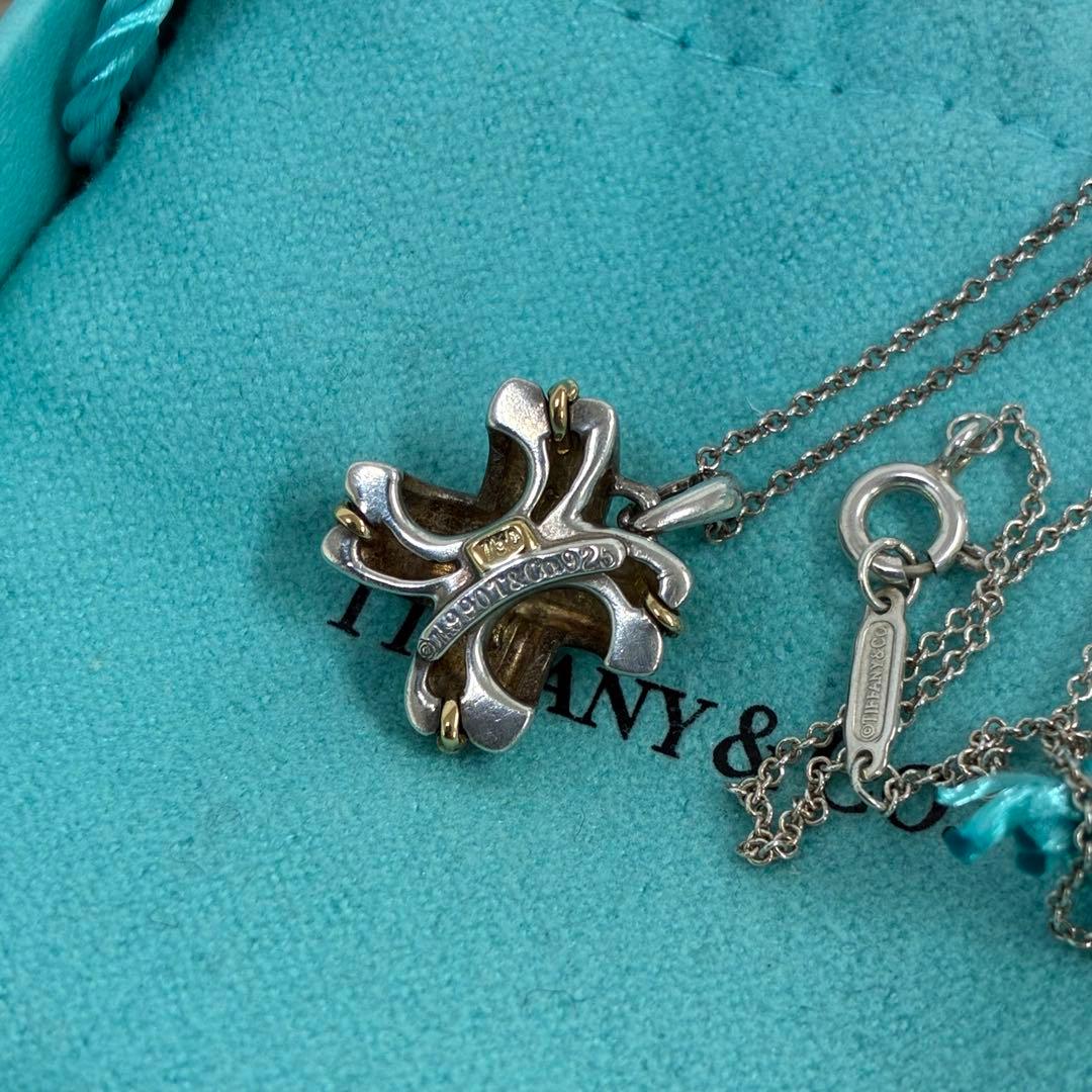 TIFFANY&Co. シグネチャークロス ネックレスK18 SV925