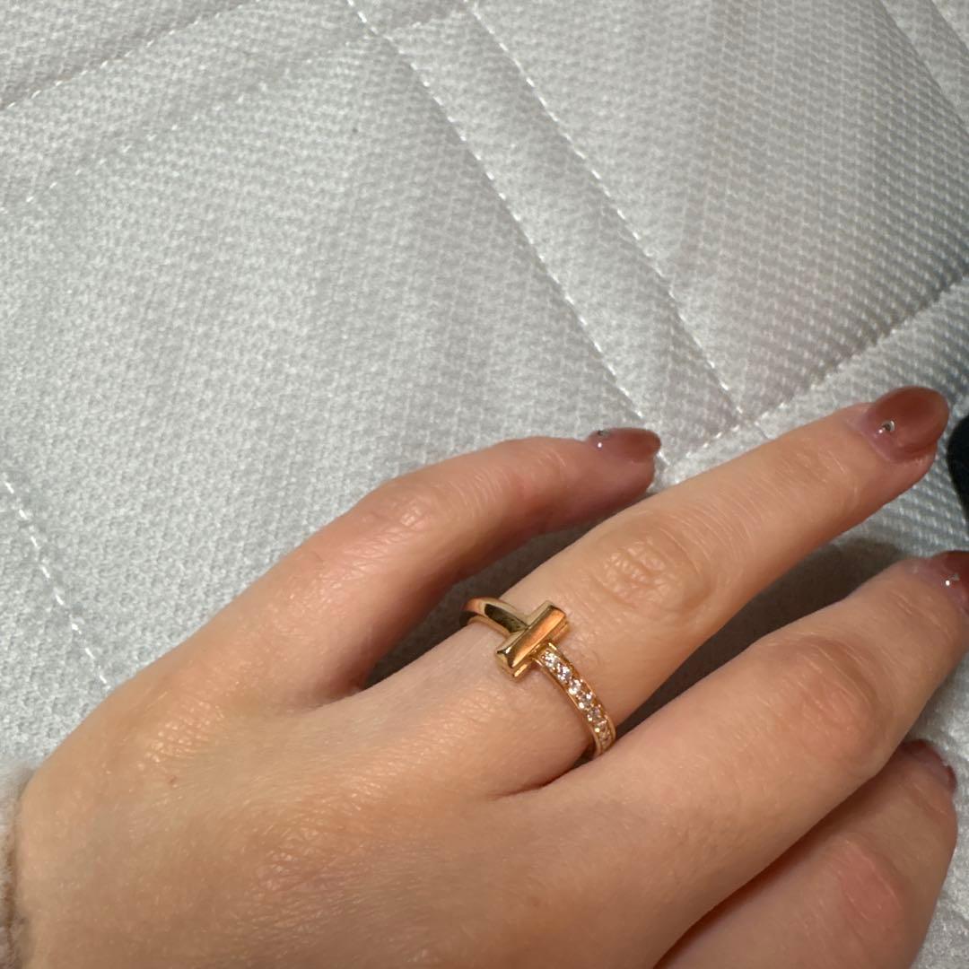 Tiffany & Co. ティファニー　ティーワンリング　9号　PG