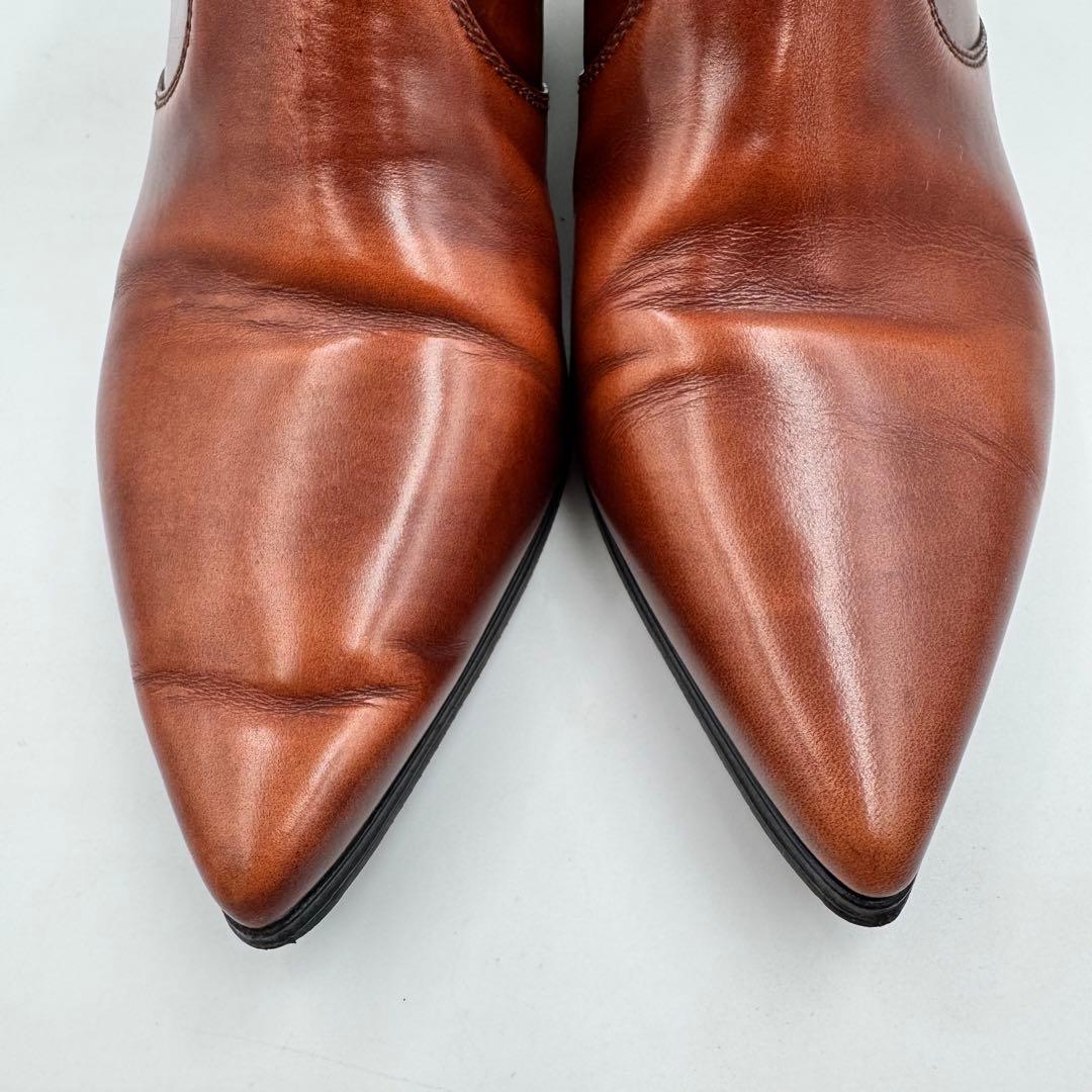 LOUIS VUITTON サイドゴアブーツ　モノグラム　ブラウン　22.5cm