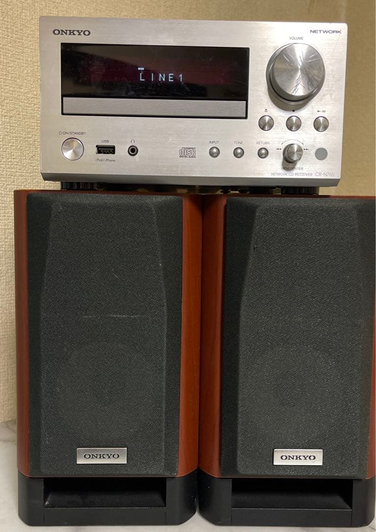 スピーカー・ウーファー ONKYO CR-N755 & D-55EX & RC-850S & UBT-1