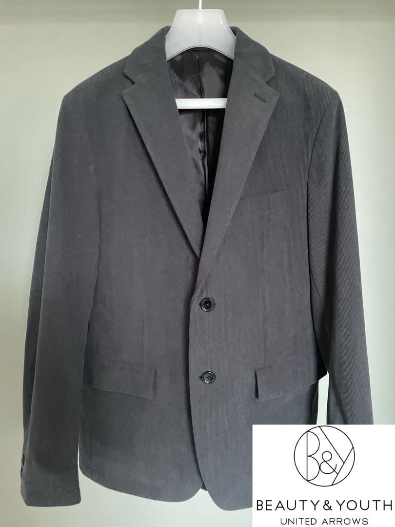 BEAUTY & YOUTH セットアップ M コーデュロイ GRAY