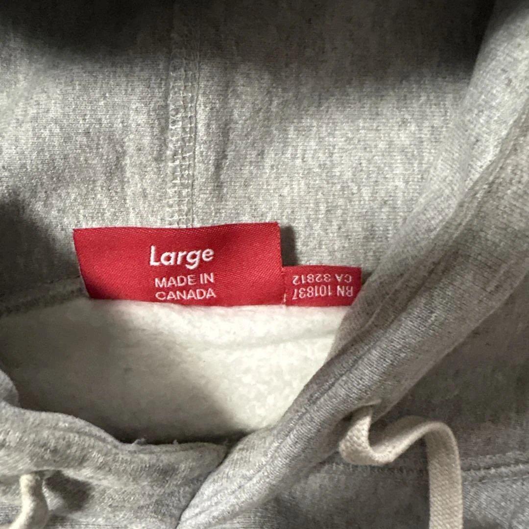 09AWsupreme オールド　シュプリーム　L パーカー グレー