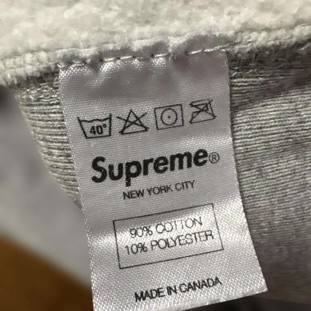 09AWsupreme オールド　シュプリーム　L パーカー グレー