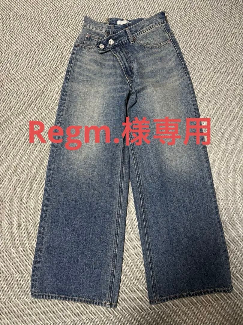 Regm. 様用moussy CROSS WAIST WIDE STRAIGHT