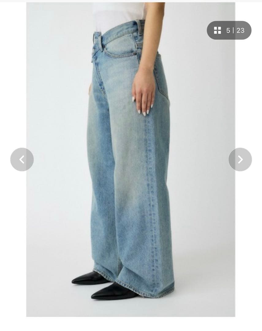 Regm. 様用moussy CROSS WAIST WIDE STRAIGHT